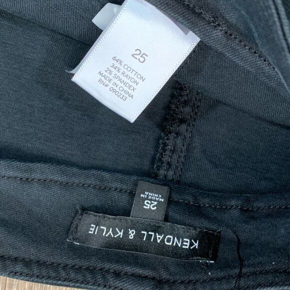 Kendall & Kylie Black Denim Mini Skirt - Picture 3 of 4